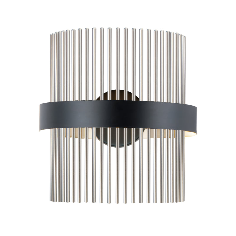 ET2 E34251-BKSN Chimes 5CCT Select Wall Sconce | Black / Satin Nickel