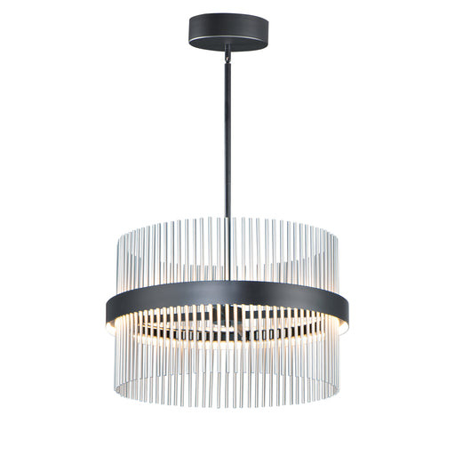 ET2 E34255-BKSN Chimes 5CCT Select 24" Pendant | Black / Satin Nickel