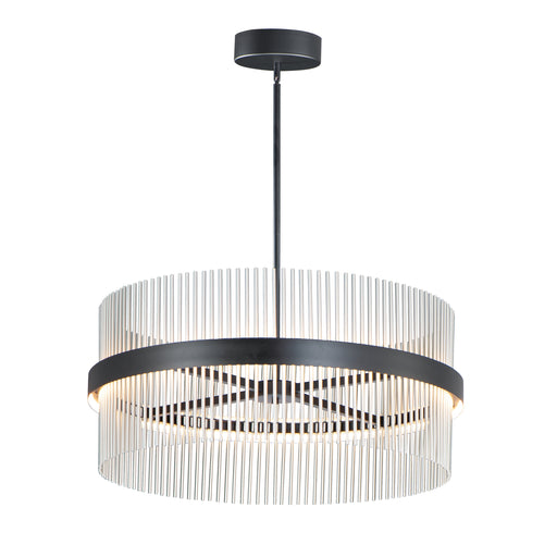 ET2 E34257-BKSN Chimes 5CCT Select 36" Pendant | Black / Satin Nickel