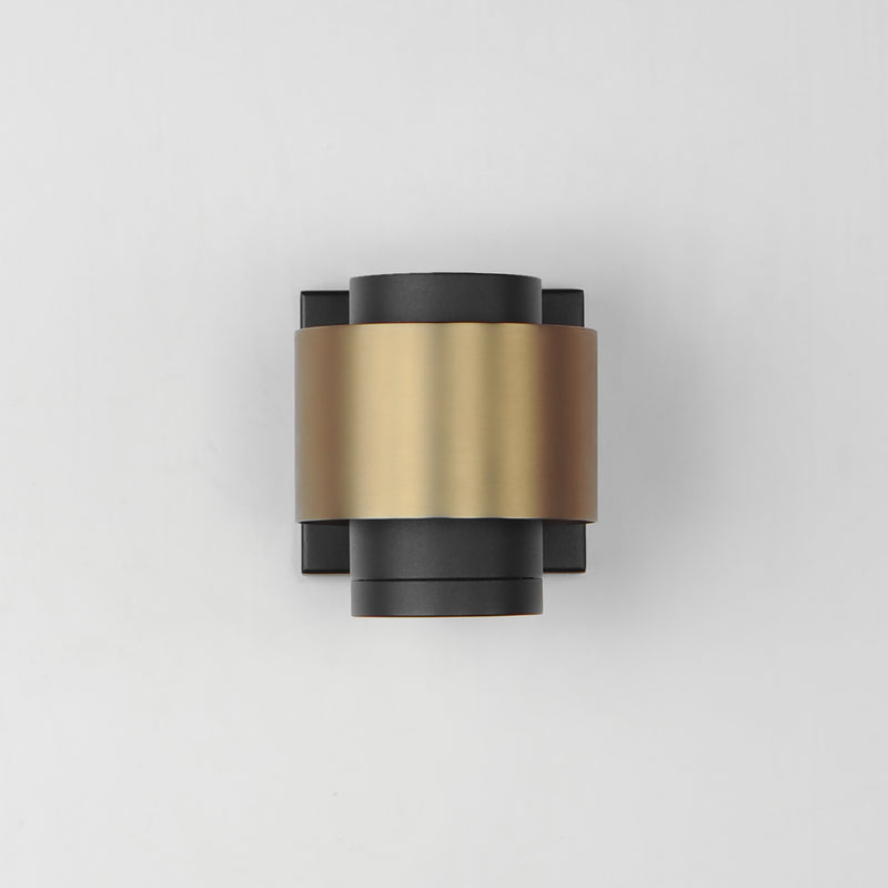ET2 E34752-BKGLD Reveal Small LED Outdoor Wall Sconce | Black / Gold