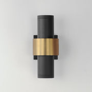 ET2 E34754-BKGLD Reveal Medium LED Outdoor Wall Sconce | Black / Gold
