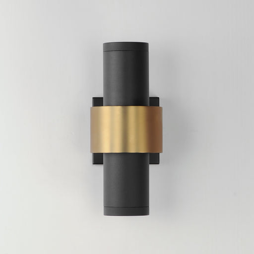 ET2 E34754-BKGLD Reveal Medium LED Outdoor Wall Sconce | Black / Gold