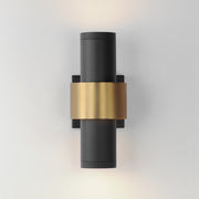 ET2 E34754-BKGLD Reveal Medium LED Outdoor Wall Sconce | Black / Gold