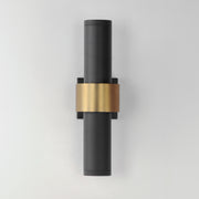 ET2 E34756-BKGLD Reveal Large LED Outdoor Wall Sconce | Black / Gold