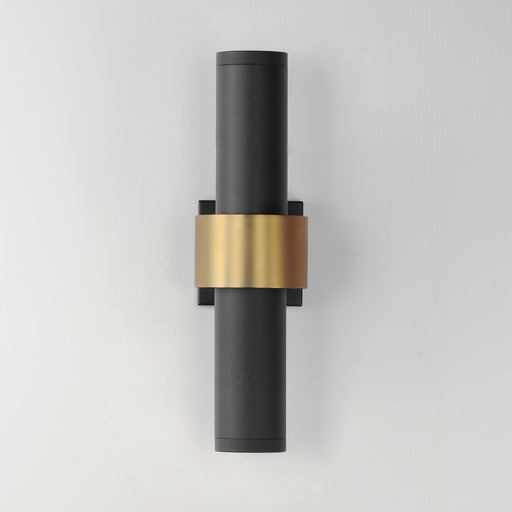 ET2 E34756-BKGLD Reveal Large LED Outdoor Wall Sconce | Black / Gold
