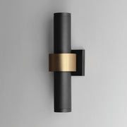 ET2 E34756-BKGLD Reveal Large LED Outdoor Wall Sconce | Black / Gold