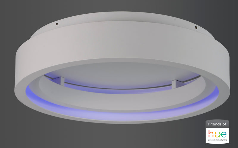 ET2 E35001-MW iCorona Friends of Hue LED Flush Mount | Matte White