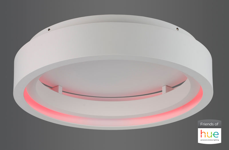 ET2 E35001-MW iCorona Friends of Hue LED Flush Mount | Matte White