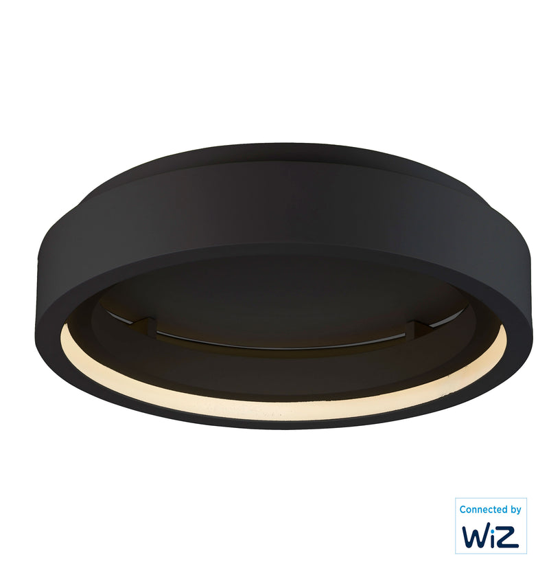 ET2 E35101-BK iCorona 24" LED Flush Mount WiZ Color | Black