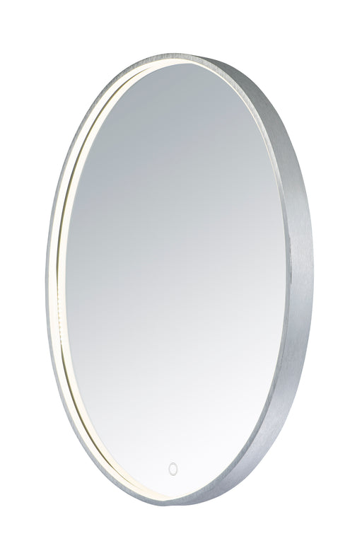 ET2 E42012-90AL 24" x 30" Oval LED Mirror | Brushed Aluminum