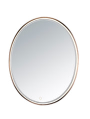 ET2 E42012-90BRZ 24" x 30" Oval LED Mirror | Anodized Bronze