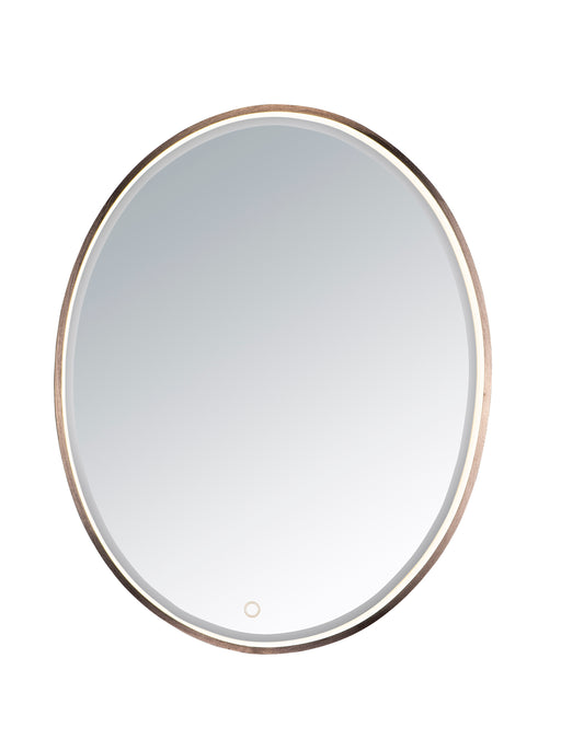 ET2 E42012-90BRZ 24" x 30" Oval LED Mirror | Anodized Bronze