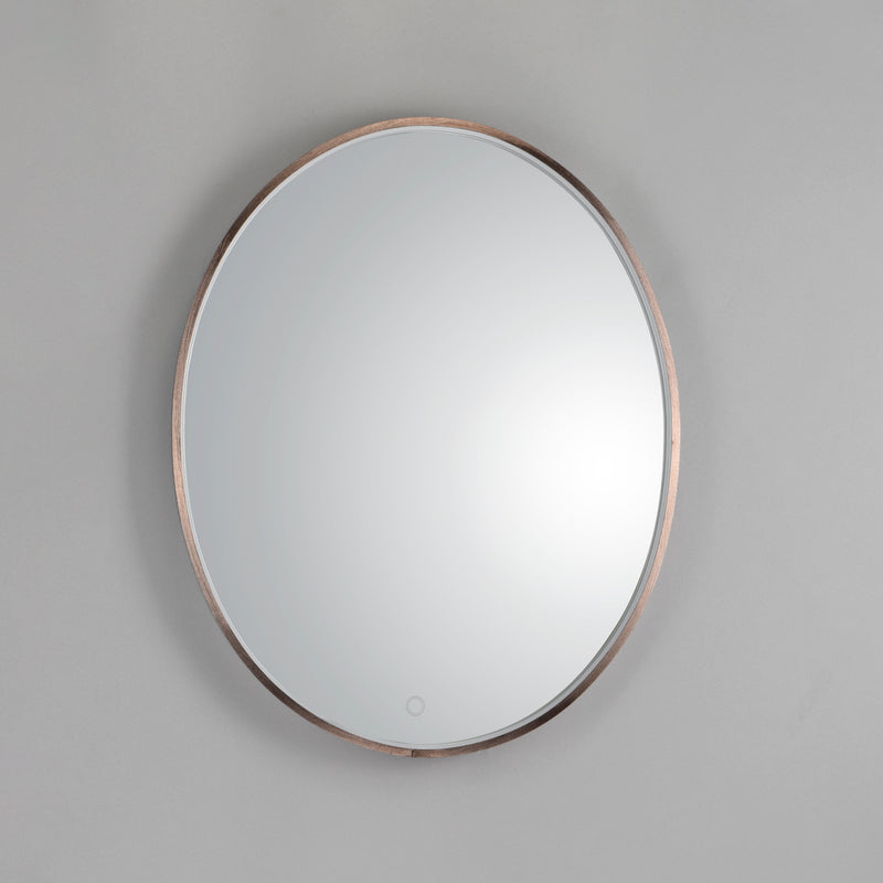 ET2 E42012-90BRZ 24" x 30" Oval LED Mirror | Anodized Bronze