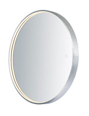 ET2 E42016-90AL 27.5" Round LED Mirror | Brushed Aluminum