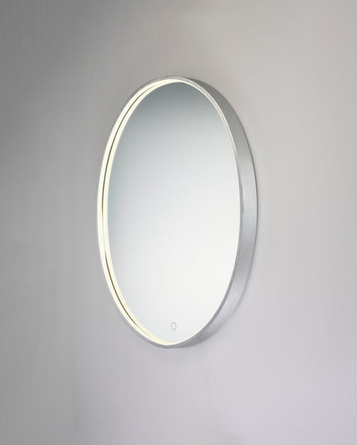 ET2 E42016-90AL 27.5" Round LED Mirror | Brushed Aluminum