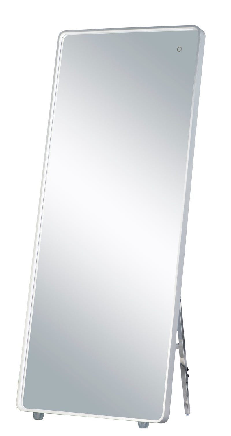 ET2 E42018-90AL 28" x 67" LED Mirror with Kick Stand | Brushed Aluminum