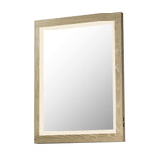 ET2 E42052-OK Sawyer 24"x32" Oak Framed LED Mirror | Oak