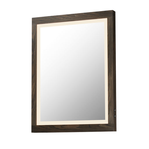 ET2 E42052-WN Sawyer 24"x32" Walnut Framed LED Mirror | Walnut
