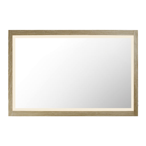 ET2 E42054-OK Sawyer 48"x32" Oak Framed LED Mirror | Oak
