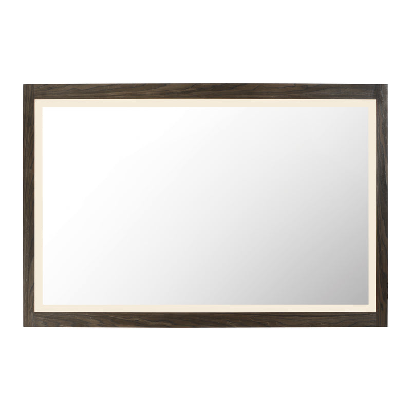 ET2 E42054-WN Sawyer 48"x32" Walnut Framed LED Mirror | Walnut