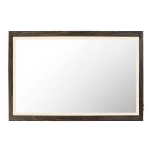 ET2 E42054-WN Sawyer 48"x32" Walnut Framed LED Mirror | Walnut