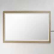 ET2 E42054-OK Sawyer 48"x32" Oak Framed LED Mirror | Oak