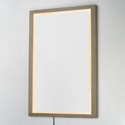 ET2 E42054-OK Sawyer 48"x32" Oak Framed LED Mirror | Oak