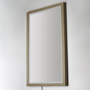 ET2 E42054-OK Sawyer 48"x32" Oak Framed LED Mirror | Oak