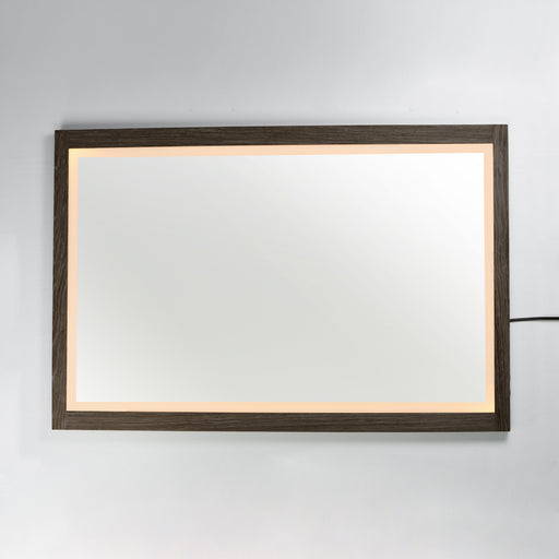 ET2 E42054-WN Sawyer 48"x32" Walnut Framed LED Mirror | Walnut