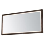ET2 E42057-WN Sawyer 68"x32" Walnut Framed LED Mirror | Walnut