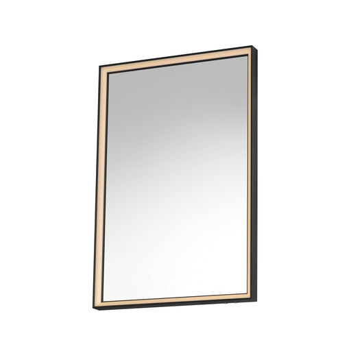 ET2 E42061-BBK Bevel 24"x30" LED Mirror 2CCT | Brushed Black