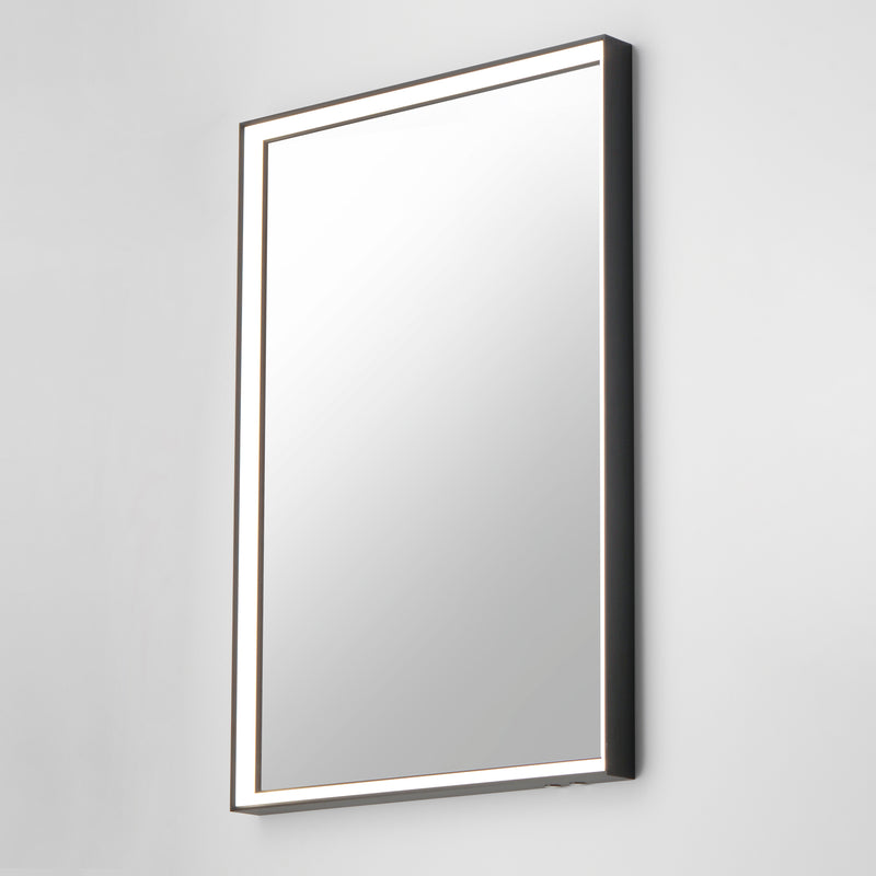 ET2 E42061-BBK Bevel 24"x30" LED Mirror 2CCT | Brushed Black