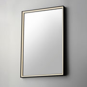 ET2 E42061-BBK Bevel 24"x30" LED Mirror 2CCT | Brushed Black