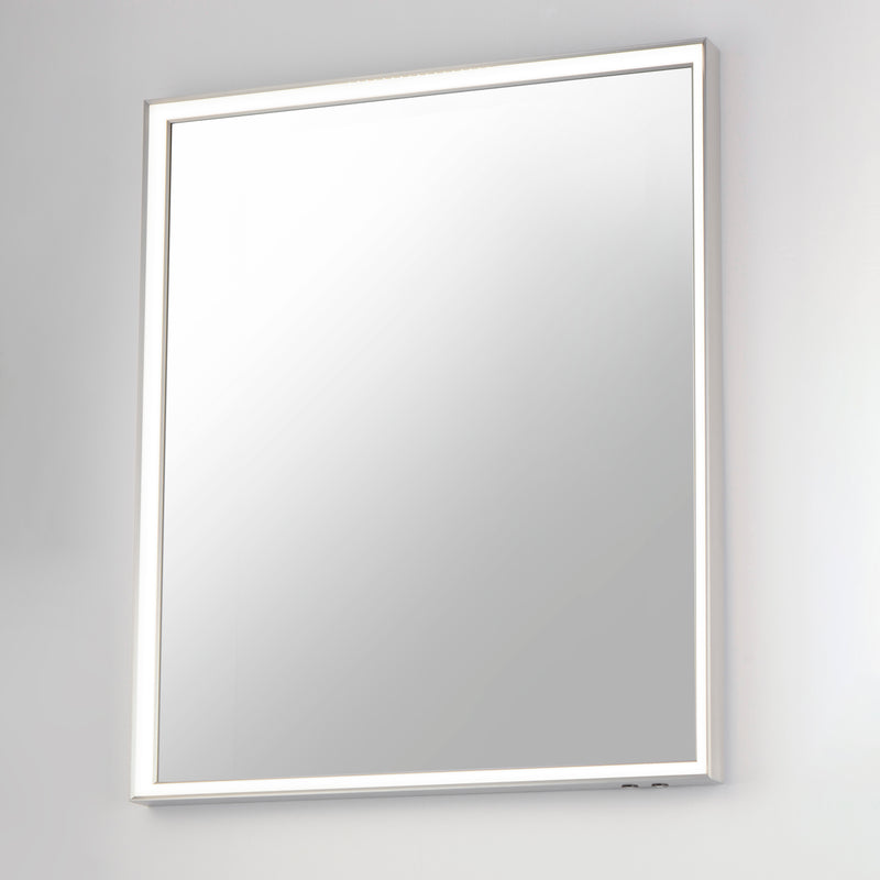 ET2 E42062-SN Bevel 30"x36" LED Mirror | Satin Nickel