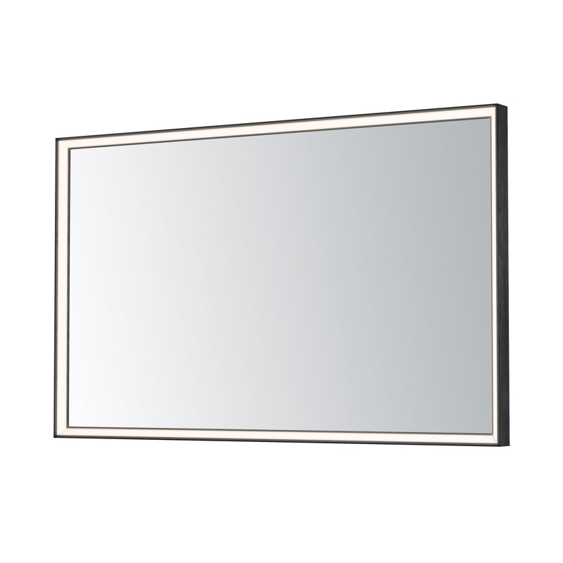 ET2 E42063-BBK Bevel 48"x30" LED Mirror 2CCT | Brushed Black