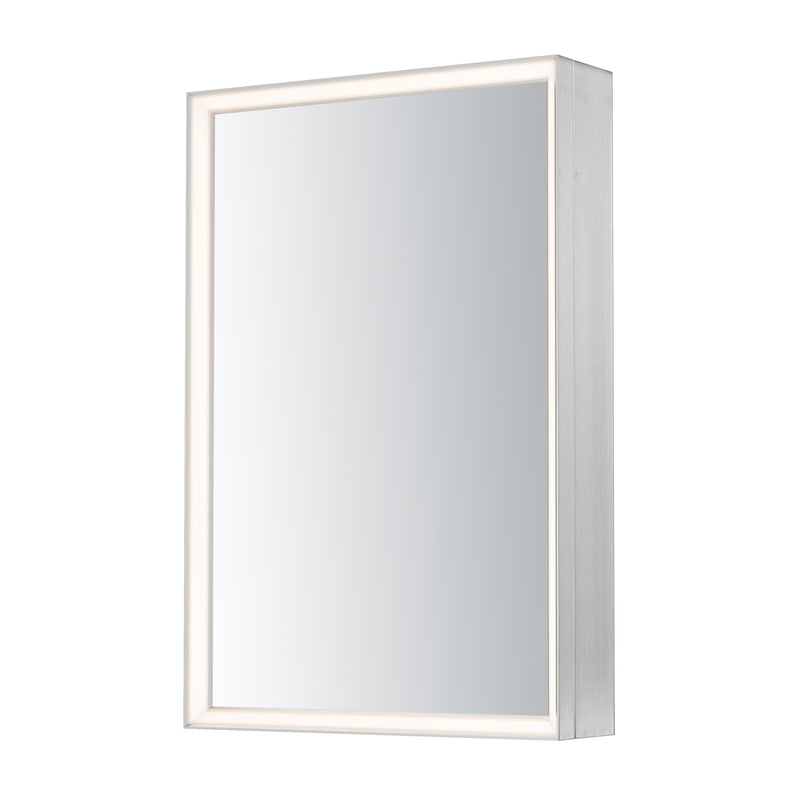 ET2 E42065-SN Bevel 24" x 36" Medicine Cabinet LED Mirror 3000K | Satin Nickel