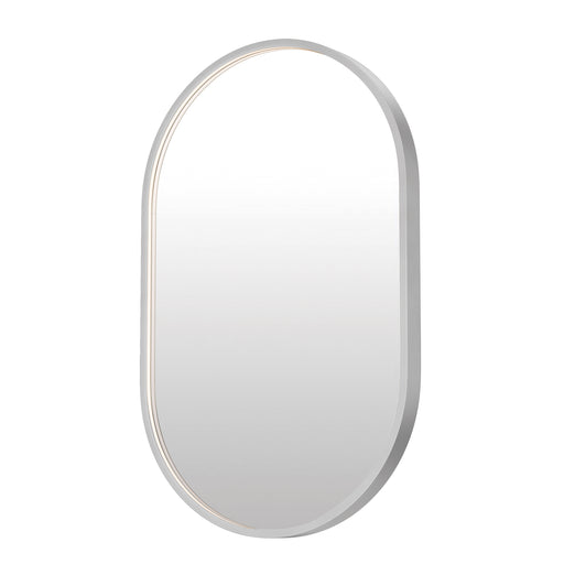 ET2 E42071-SN Elisse 20''X32'' Oval LED Mirror | Satin Nickel
