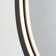 ET2 E42071-BK Elisse Oval 20"x32" Oval LED Mirror | Black