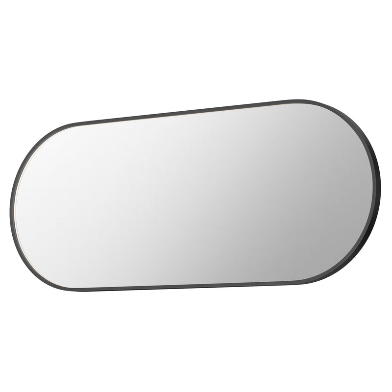 ET2 E42072-BK Elisse Oval 28" x 68" Oval LED Mirror | Black