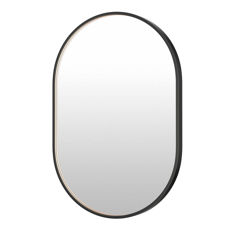 ET2 E42074-BK Elisse 24x36 Oval BK LED MIRROR | Black