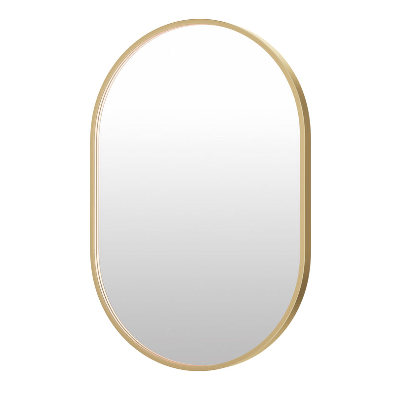 ET2 E42074-GLD Elisse 24x36 Oval GLD LED MIRROR | Gold