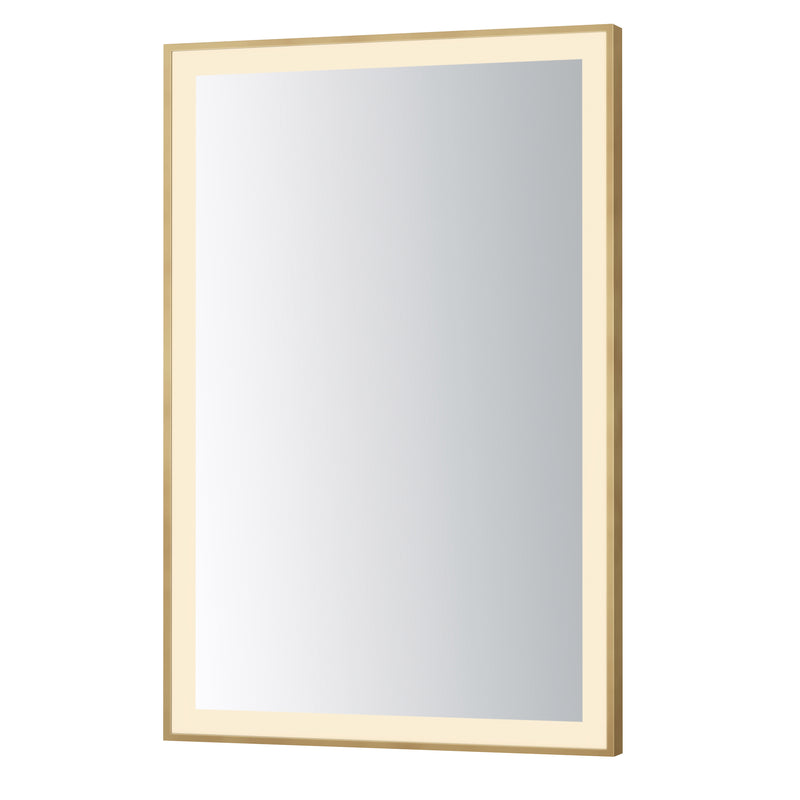 ET2 E42092-GLD Framed 24x36 LED Mirror 3CCT | Gold