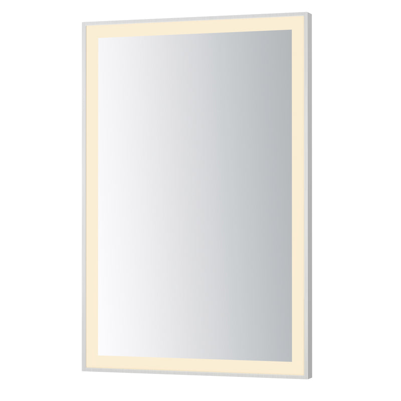 ET2 E42092-SN Framed 24x36 LED Mirror 3CCT | Satin Nickel