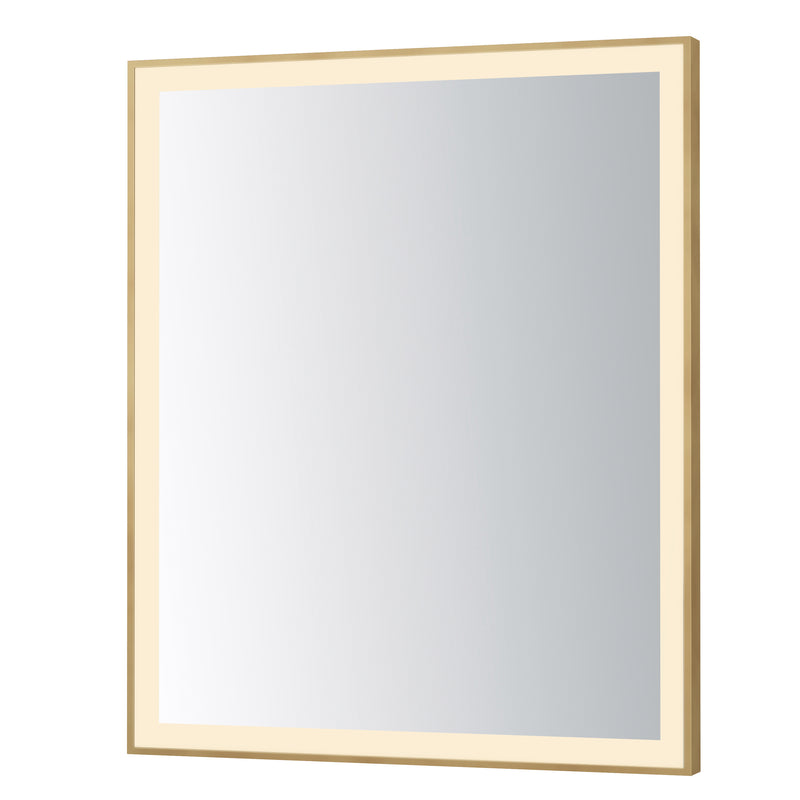 ET2 E42093-GLD Framed 30x36 LED Mirror 3CCT | Gold