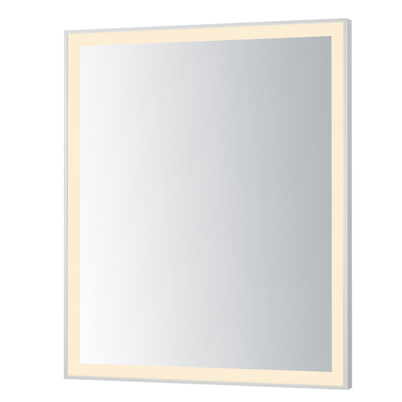 ET2 E42093-SN Framed 30x36 LED Mirror 3CCT | Satin Nickel