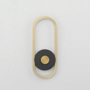 ET2 E42104-BKGLD Gravity Medium Outdoor LED Sconce | Black / Gold