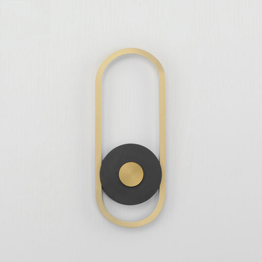 ET2 E42104-BKGLD Gravity Medium Outdoor LED Sconce | Black / Gold
