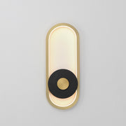 ET2 E42104-BKGLD Gravity Medium Outdoor LED Sconce | Black / Gold