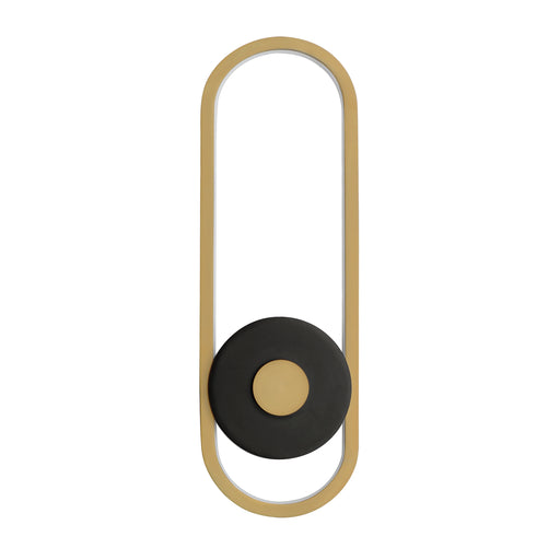 ET2 E42106-BKGLD Gravity Large Outdoor LED Sconce | Black / Gold
