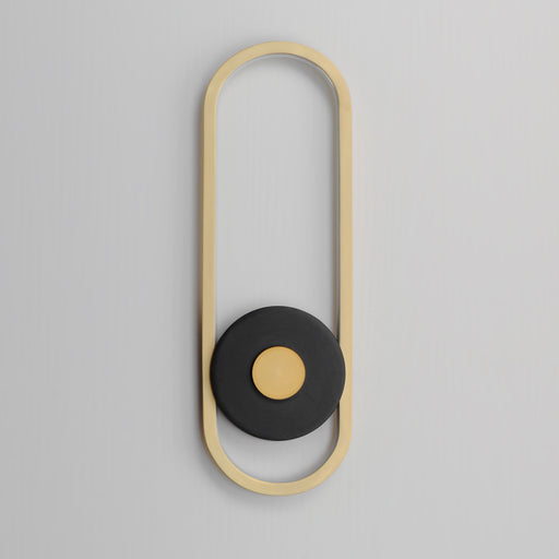 ET2 E42106-BKGLD Gravity Large Outdoor LED Sconce | Black / Gold